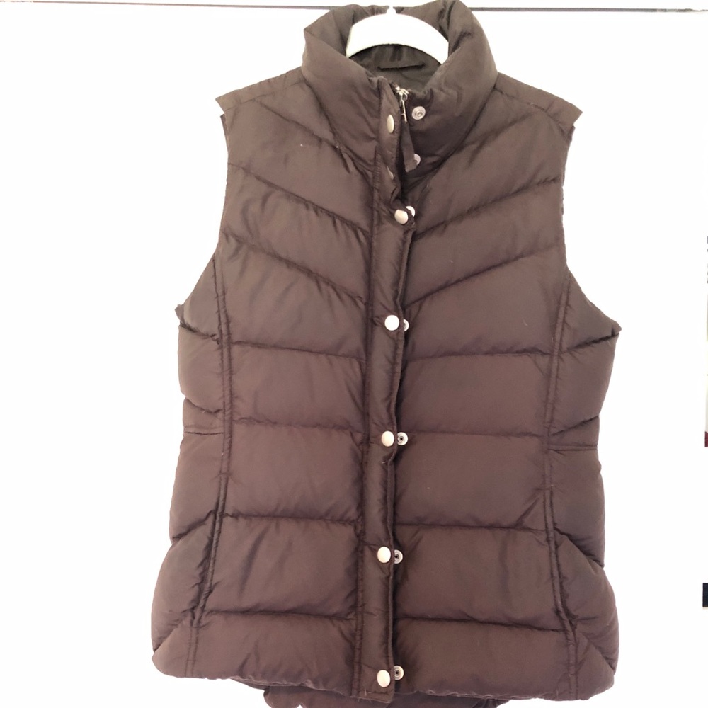 J. Crew Puffer Vest Brown size s
